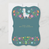 フィエスタ結婚ズラマフォークフラワーズカクティー招待状 招待状 (裏面)