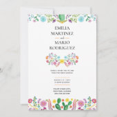 フィエスタ結婚ズ – フローラフォラカルトモダン 招待状 (正面)