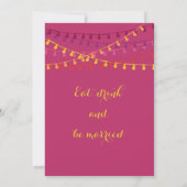 フィエスタ結婚式招待状メカラフルキシコパーティー 招待状 (裏面)