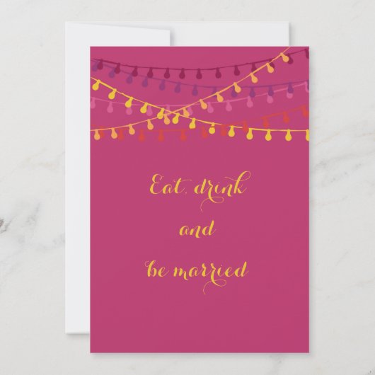 フィエスタ結婚式招待状メカラフルキシコパーティー 招待状 (裏面)