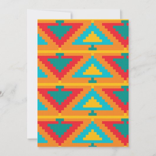 フィエスタ誕生日の男の子か子供の招待状。素朴 招待状 (裏面)