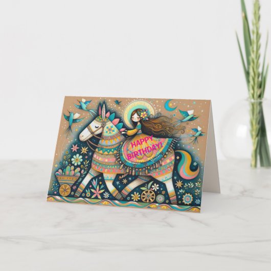 フィエスタ誕生日カード サンキューカード (正面)