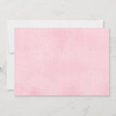 フィエスタ誕生日ガールフローラ水彩写真 招待状 (裏面)