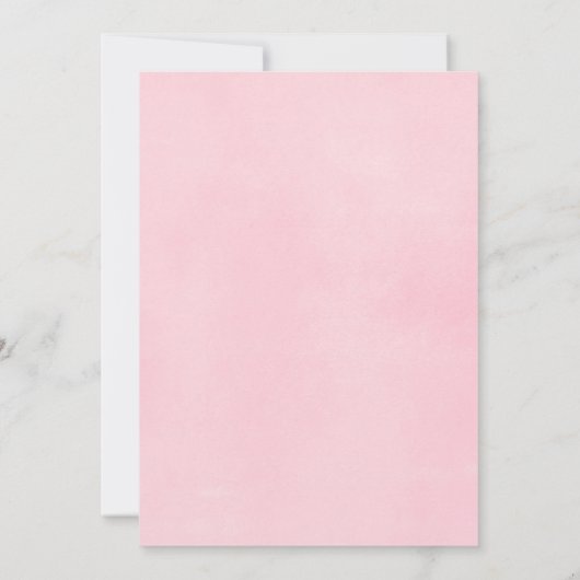 フィエスタ誕生日ガールフローラ水彩画 招待状 (裏面)