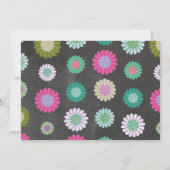 フィエスタ誕生日フローラメキシコファンピンク旗 招待状 (裏面)