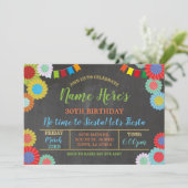 フィエスタ誕生日フローラメキシコファンブライト 招待状 (スタンド正面)