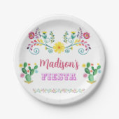 フィエスタ誕生日プレートフィエスタパーティープレート ペーパープレート (正面)