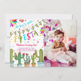 フィエスタ誕生日写真 招待状