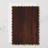 フィエスタ誕生日招待状シャルボードメキシコ 招待状 (裏面)