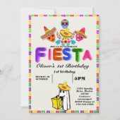 フィエスタ誕生日招待状シャルボードメキシコ 招待状 (正面)