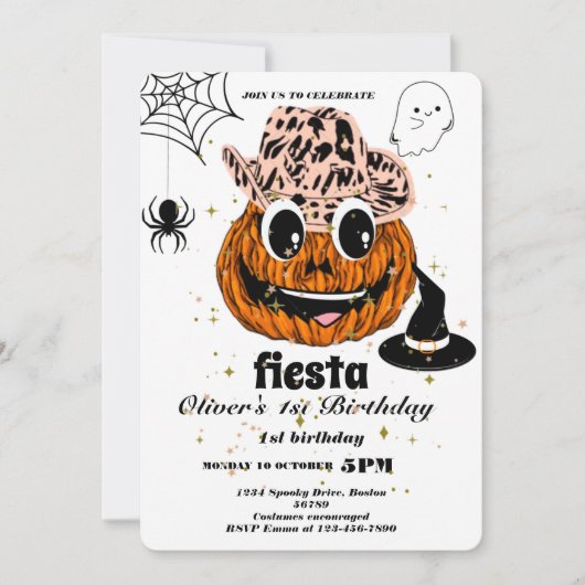 フィエスタ誕生日招待状シャルボードメキシコ 招待状 (正面)