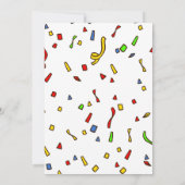 フィエスタ誕生日招待状シャルボードメキシコ 招待状 (裏面)