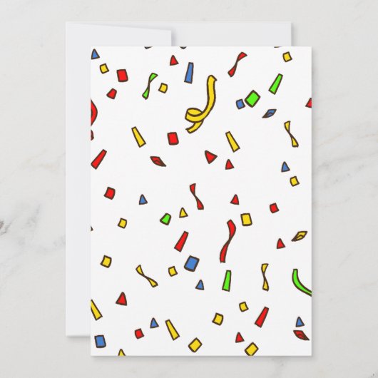 フィエスタ誕生日招待状シャルボードメキシコ 招待状 (裏面)