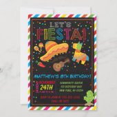 フィエスタ誕生日招待状フィエスタパーティー 招待状 (正面)