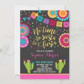 フィエスタ誕生日招待状メキシコ誕生日フィエスタ 招待状 (正面)