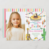 フィエスタ誕生日招待状時間からシエスタメキシコ 招待状 (正面/裏面)