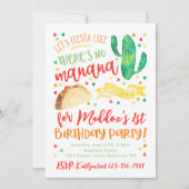 フィエスタ誕生日招待状 |フィエスタパーティー 招待状 (正面)