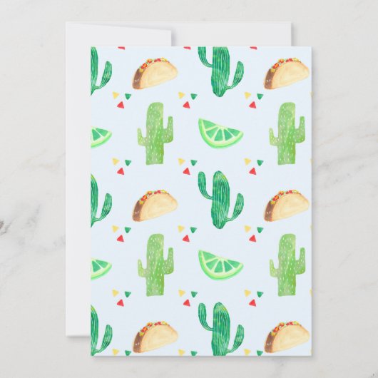 フィエスタ誕生日招待状 |フィエスタパーティー 招待状 (裏面)