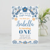 フィエスタ誕生日招待状、フローラパーティー招待状 招待状 (スタンド正面)