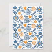 フィエスタ誕生日招待状、フローラパーティー招待状 招待状 (裏面)