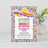 フィエスタ誕生日招待状 招待状 (スタンド正面)