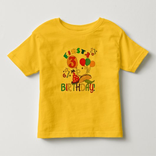 フィエスタ誕生日Tシャツとギフト トドラーTシャツ (正面)
