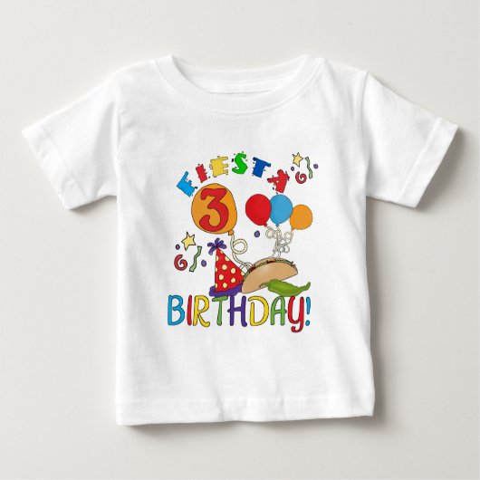 フィエスタ誕生日Tシャツとギフト ベビーTシャツ (正面)