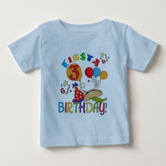 フィエスタ誕生日Tシャツとギフト ベビーTシャツ (正面)