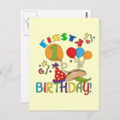 フィエスタ誕生日Tシャツとギフト ポストカード (正面/裏面)