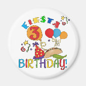 フィエスタ誕生日Tシャツとギフト マグネット (正面)