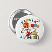 フィエスタ誕生日Tシャツとギフト 缶バッジ (正面&裏面)