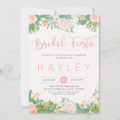 フィエスタ赤面フローラ多肉性ブライダルシャワー招待状 招待状 (正面)