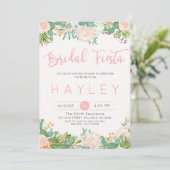 フィエスタ赤面フローラ多肉性ブライダルシャワー招待状 招待状 (スタンド正面)