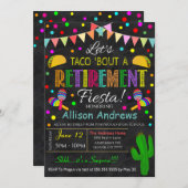 フィエスタ退職パーティーの招待状 招待状 (正面/裏面)