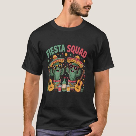 フィエスタ部 メキシコ 5月5日 メキシコ革命記念日 冗談 Tシャツ (正面)
