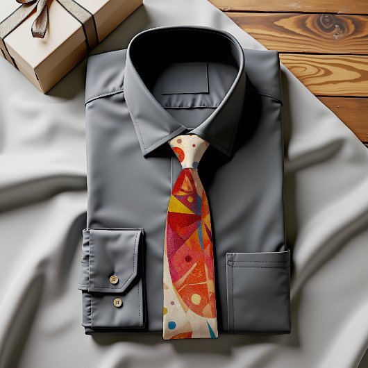 フィエスタ開花抽象芸術アートタイ ネクタイ