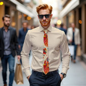 フィエスタ開花抽象芸術アートタイ ネクタイ