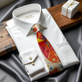 フィエスタ開花抽象芸術アートタイ ネクタイ