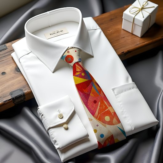 フィエスタ開花抽象芸術アートタイ ネクタイ