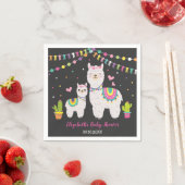 フィエスタ鮮やかラマアルパカベビーシャワーデコール スタンダードカクテルナプキン (インサイチュ)