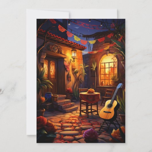 フィエスタ鮮やかレッツタコのリハーサルのディナー 招待状 (裏面)