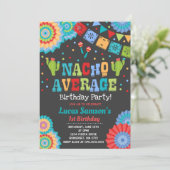 フィエスタ1歳誕生日招待状ナチョ平均パーティー 招待状 (スタンド正面)