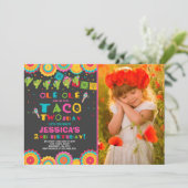 フィエスタ2歳誕生日招待状タコスデイパーティー 招待状 (スタンド正面)