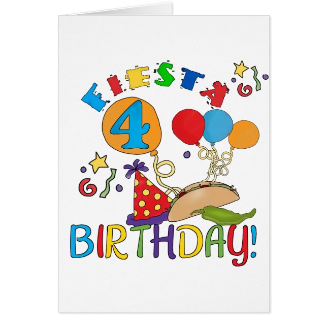 フィエスタ4th誕生日Tシャツとプレゼント (正面)