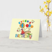 フィエスタ4th誕生日Tシャツとプレゼント カード (黄色い花)