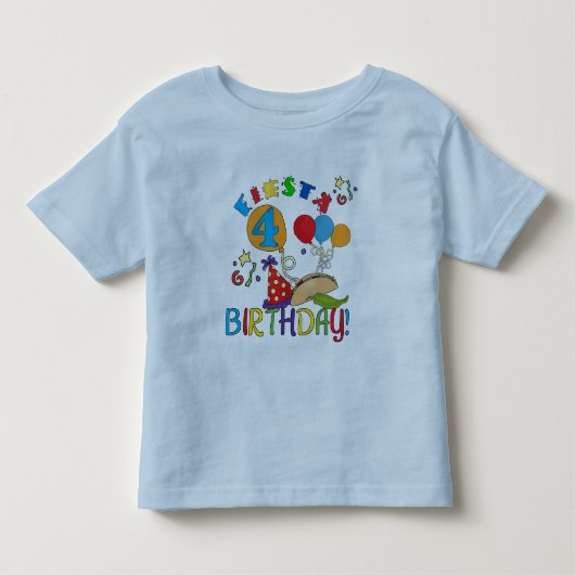 フィエスタ4th誕生日Tシャツとプレゼント トドラーTシャツ (正面)