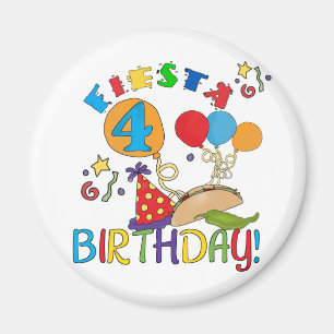 フィエスタ4th誕生日Tシャツとプレゼント マグネット
