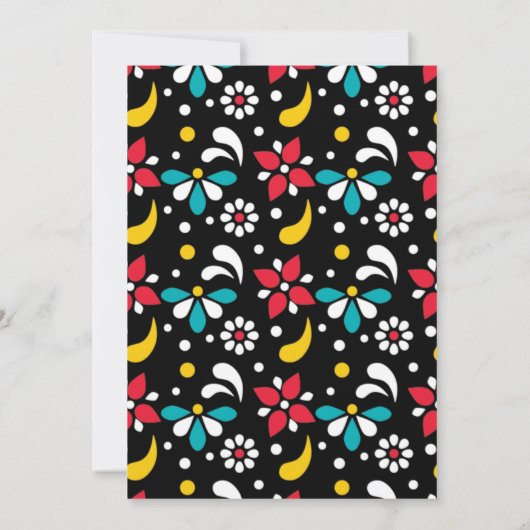 フィエスタ&おもしろいファースト誕生日招待状 招待状 (裏面)