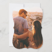 フィエスタ ウェディング セーブ・ザ・デート ラマ フォーク フラワー 招待状 (裏面)