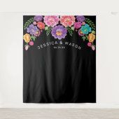 フィエスタ ウェディング バックドロップ フォトブース タペストリー (正面)